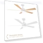 Thumbnail Smart 5-Blade Ceiling Fan with LED Light Kit — Ceiling Fan Lighting Solutions, East Grove Home