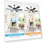 Thumbnail Smart Ceiling Fan with Light — Overhead Lighting, LEDLUX