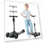 Thumbnail Adjustable Height Kids Scooter with LED Lights — Push Scooters, GLAMUP