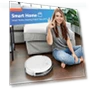 Thumbnail 2 in 1 Robotic Vacuum Cleaner with Schedule, App/Voice — Smart Cleaning Robots, MAMNV
