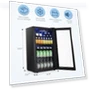 Thumbnail Beverage Refrigerator Cooler — Drink Coolers, Antarctic Star