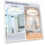 Thumbnail Low Profile Ceiling Fan with Lights and Remote — Ceiling Fan Wall Controls, VOLISUN