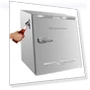 Thumbnail Retro Compact Fridge with Chiller — Mini Fridges, Frigidaire
