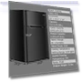Thumbnail Compact Refrigerator with Freezer — Mini Fridges, COSTWAY