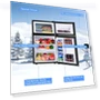 Thumbnail Compact Refrigerator with Freezer — Mini Fridges, COSTWAY