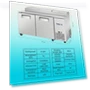 Thumbnail 3 Door Refrigerated Pizza Prep Table — Drink Coolers, Frigos