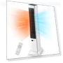 Thumbnail Oscillating Tower Fan and Space Heater Combo — Stand Fans, FOHERE