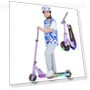 Thumbnail Foldable Kick Scooter with Light Up Wheels — Helmets, Rahmory