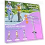 Thumbnail Foldable Kick Scooter with Light Up Wheels — Helmets, Rahmory
