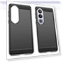 Carbon Fiber Texture Brushed TPU Phone Back Cover — Basic Cases, Smartwatch 2025