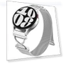 Magnetic Stainless Steel Milanese Strap with X-Shaped Connector — Wearable Accessories, Smartwatch 2025