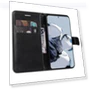 Solid Color Leather Mobile Cover Wallet Stand with Strap — Phone Accessories, Smartwatch 2025