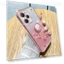 Shockproof Case with Rhinestone Flower & Kickstand — Phone Accessories, KADEM