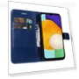 Solid Color Leather Mobile Cover with Wallet Stand and Strap — Phone Accessories, Smartwatch 2025