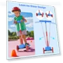 Thumbnail Kids Scooter with Light-Up Deck and Wheels — Push Scooters, TONBUX