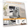 Thumbnail Stainless Steel Espresso Coffee Machine with Milk Frother — Coffee & Espresso Combos, ChefAidPower