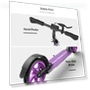 Thumbnail Foldable Kick Scooter with Big Wheels — Push Scooters, WAYPLUS