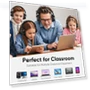 Thumbnail Kids Headphones 10-Pack for School Bulk Set — In-Ear Headphones, A+ Scholars