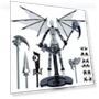 3D-Printed Titan Robot Mobile Doll Set — Collectible Statues, Salted Chicken