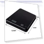 Digital Coffee Scale with Timer — Weight Management Tools, Super shoes Mall