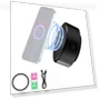Magnetic Wireless Phone Holder with Charging — Dashboard Installation Kits, Modern Home Furnishing