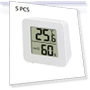 5 PCS Sensor Humidity Meter LCD Indoor Hygrometer Temperature Digital Thermohygrometer — Home Climate Control, Fulai