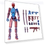 Multi-Jointed Movable Robot 3D-Printed Dummy — Dolls & Figures, Beatury Whp