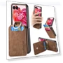 Card Holder Kickstand Retro Texture Leather Back Cover — Flip Cases, Smartwatch 2025