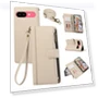 Multi Card Slots Zipper Leather Phone Cover with Shoulder Strap/Wrist Strap — Basic Cases, Smartwatch 2025