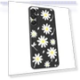 White Daisy Pattern Printing Straight Edge TPU Phone Back Cover — Back Covers, Smartwatch 2025