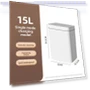 Contactless Smart Trash Can — Waste Baskets, PawHaven