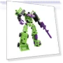 Six-in-one Engineering Vehicle Combination Excavator Robot Model — Construction Kits, Joliann fashion