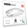 Transparent Silent Wireless Bluetooth Mouse with Rechargeable Feature for Laptops — Mouse Pads, Premium Choice
