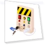Educational Sensory Busy Board for Toddlers — Infant & Early Childhood Playthings, Handy Hobbies