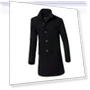 Winter Long Coat with Buttons — Fleece, roses