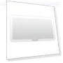 Rechargeable Touch Makeup Mirror with LED Lighting — Handheld, Elberta