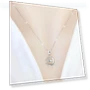 Smart Round Necklace with Zircons — Smart Jewelry, Lucky Star Jewelry