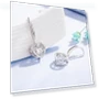 Blue Smart Heart-shaped Earrings — Smart Jewelry, Sace Gems