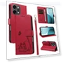 Cat Pattern Embossed Leather Phone Case with Wrist Strap — Phone Charms, Smartwatch 2025