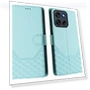 Imprinted Honeycomb RFID Blocking Leather Phone Cover with Strap — Flip Cases, Smartwatch 2025