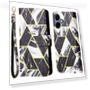 Lacquered Marble Pattern Leather Cover with Wrist Strap — Phone Accessories, Smartwatch 2025