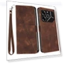 Triangle Imprinted PU Leather Wallet Smartphone Cover — Phone Accessories, Smartwatch 2025