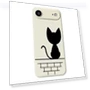 Air Case Black Cat on the Wall Pattern Printing Straight Edge TPU Phone Back Cover — Back Covers, Smartwatch 2025