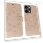 Rhinestone Decor PU Leather Mandala Imprinted Design Phone Cover with Wrist Strap — Phone Accessories, Smartwatch 2025