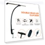 Double LED Desk Lamp with Clamp — Study & Desk Lighting, Homedepot