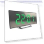 Curved LED Electronic Clock with Sleep Temperature — Clocks, Purely Home Goods