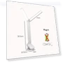 Dual Head LED Desk Lamp with Clamp and Touch Control — Study & Desk Lighting, Elegant Living House