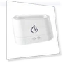 Portable Air Humidifier with Auto Shut-off and LED Flame Diffuser — Air Moisturizers, TOP HOME