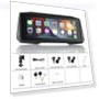 Portable Wireless Motorcycle CarPlay Android Auto Touch Screen — Navigation & GPS Accessories, ToyousoniC