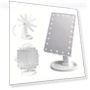 Polished LED Makeup Mirror — Handheld, Build My Home